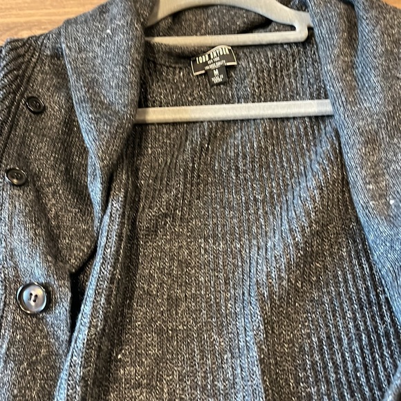 Tod Snyder Linen Grey Cardigan Shawl - Picture 3 of 3